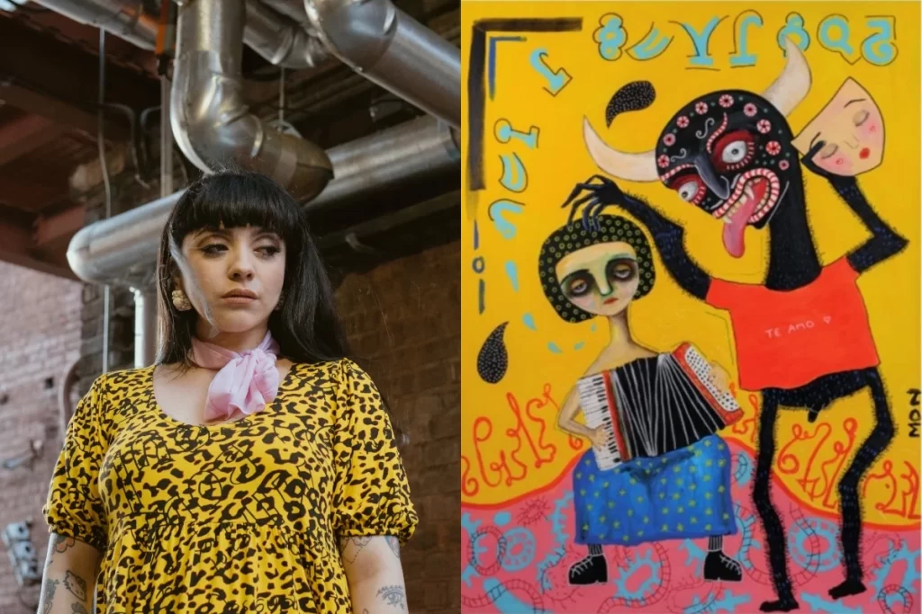 La cantante Mon Laferte muestra su faceta de pintora y poeta en gran exposición en Chile